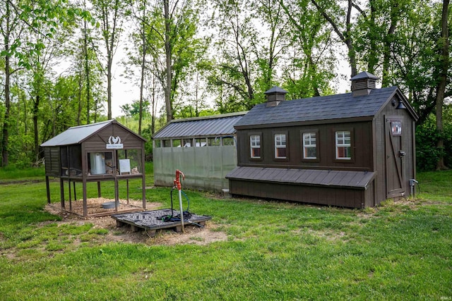 8615 W 450 S, Hudson, IN 46747 - view of grassy yard with an outbuilding
