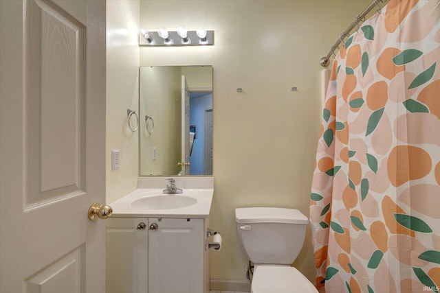 2881 S Walnut St Pike, Bloomington, IN 47401 - bathroom with vanity, toilet, and a shower with curtain