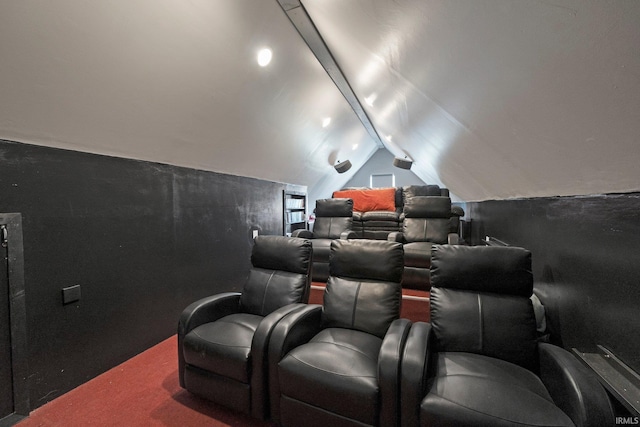 16316 Thunderbird Rd, Huntertown, IN 46748 - home theater featuring lofted ceiling