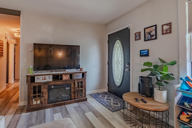 36 Jacks St, Gas City, IN 46933 - foyer entrance with wood finished floors and baseboards
