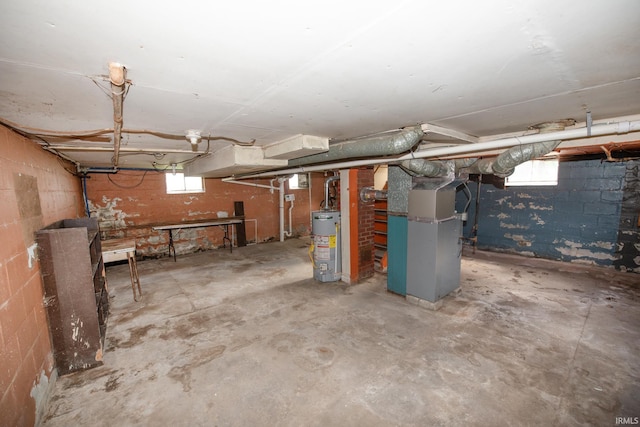 2331 N 24th St, Lafayette, IN 47904 - below grade area featuring water heater and heating unit
