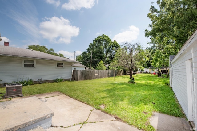 2331 N 24th St, Lafayette, IN 47904 - view of yard featuring central AC unit and a patio