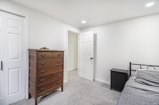 61156 Old Spanish Trl, South Bend, IN 46614 - bedroom featuring light carpet, baseboards, and recessed lighting