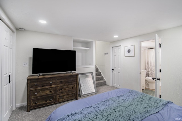 61156 Old Spanish Trl, South Bend, IN 46614 - carpeted bedroom with recessed lighting, ensuite bathroom, and baseboards