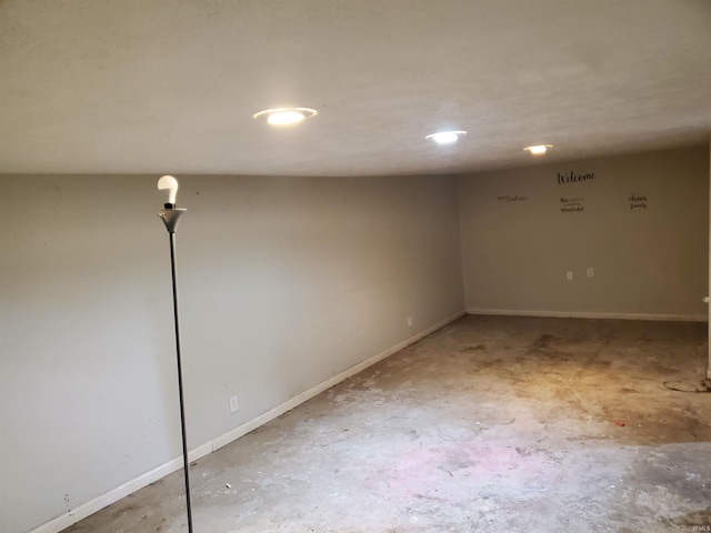 406 W Rogers St, Osceola, IN 46561 - below grade area featuring baseboards