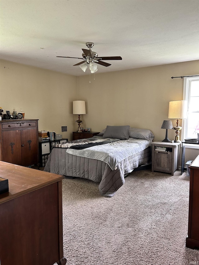 1406 Hillcrest Rd, Bedford, IN 47421 - carpeted bedroom with ceiling fan