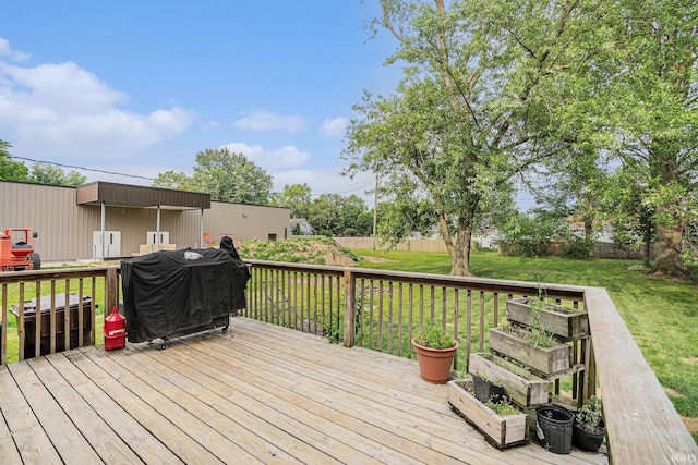 407 N Front St, North Manchester, IN 46962 - wooden terrace with area for grilling