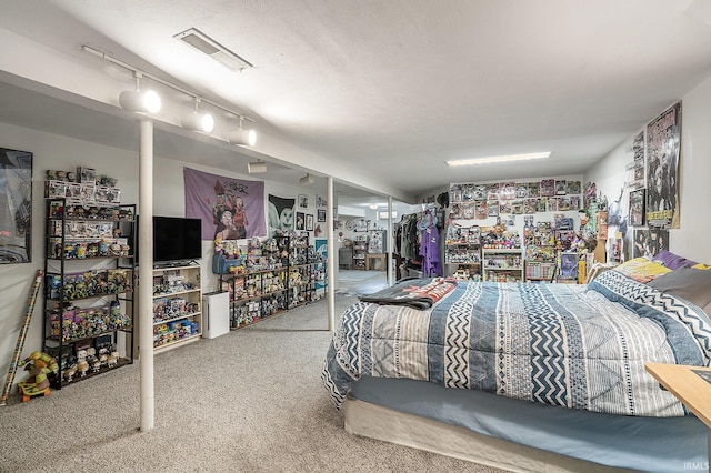 17411 Woodhurst Rd, Granger, IN 46530 - bedroom featuring carpet and rail lighting
