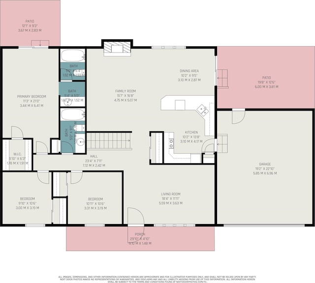 17411 Woodhurst Rd, Granger, IN 46530 - property floor plan