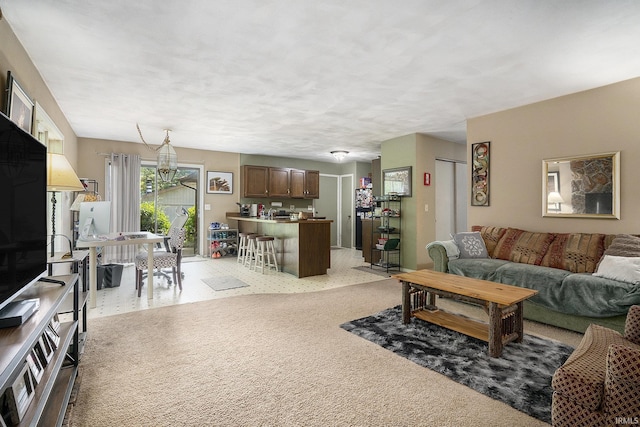 17411 Woodhurst Rd, Granger, IN 46530 - living area featuring light colored carpet