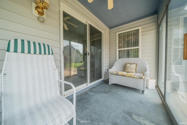 1843 Valley View Dr, Kokomo, IN 46902 - sunroom / solarium featuring a ceiling fan