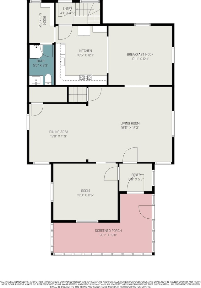 629 E 3rd St, Mishawaka, IN 46544 - property floor plan