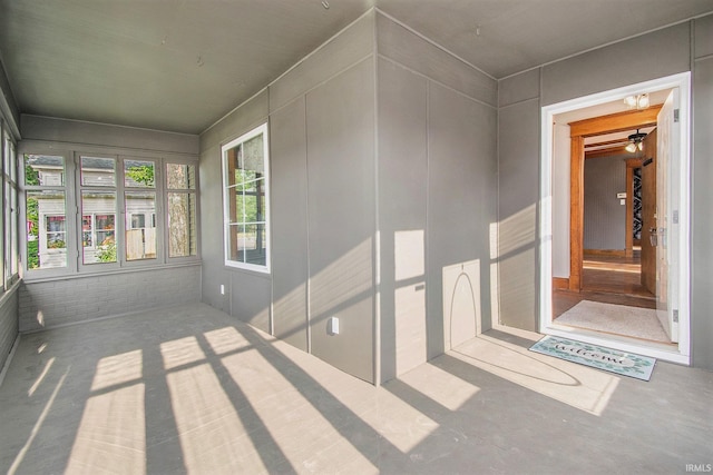 629 E 3rd St, Mishawaka, IN 46544 - unfurnished sunroom with a decorative wall