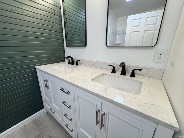 1114 N College St, Veedersburg, IN 47987 - full bath with double vanity