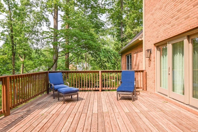 11130 Summitree Ct, Evansville, IN 47725 - wooden terrace featuring french doors