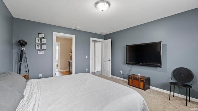 12946 Magnolia Creek Trl, Fort Wayne, IN 46814 - carpeted bedroom with baseboards and a textured ceiling