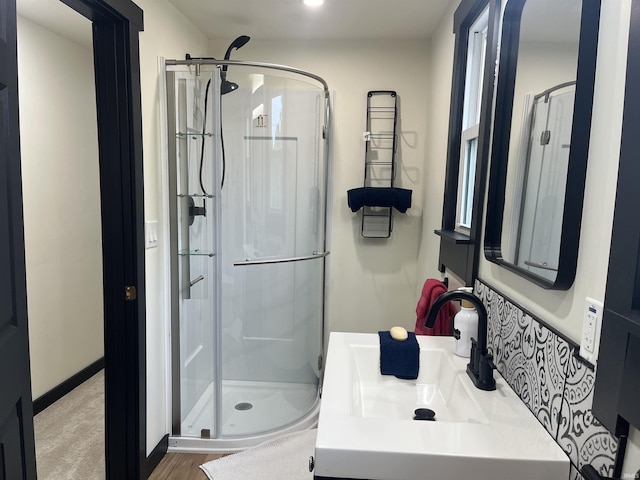 1302 Linden Ave, South Bend, IN 46628 - full bathroom featuring a shower stall and a sink