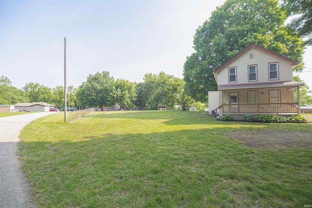 9031 Mill St, Stockwell, IN 47983 - view of yard featuring covered porch