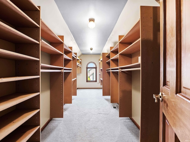 509 Water Meade Pl, Fort Wayne, IN 46825 - walk in closet featuring light carpet and lofted ceiling