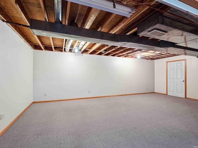 509 Water Meade Pl, Fort Wayne, IN 46825 - basement with carpet flooring and baseboards