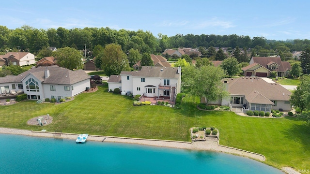 9529 Skipjack Cv, Fort Wayne, IN 46835 - aerial view of residential area featuring a large body of water