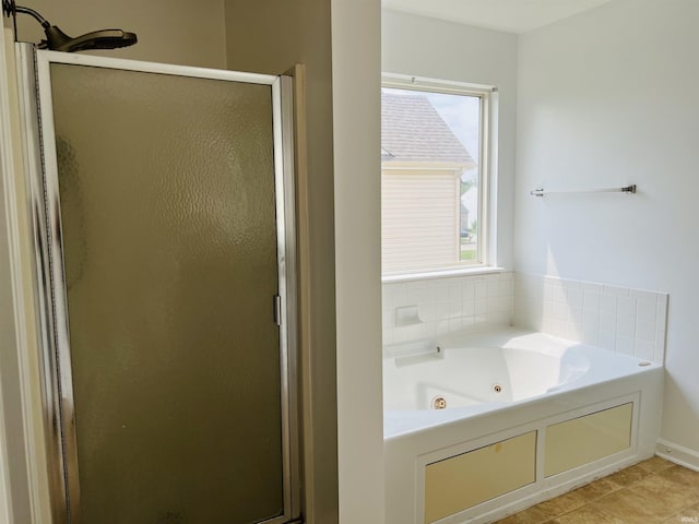 9987 Rainbow Falls Ln, Fishers, IN 46037 - bathroom with a shower stall and a whirlpool tub