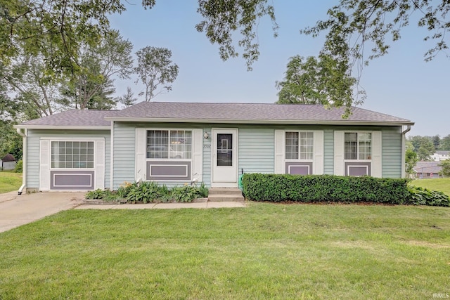 3502 S Tyler Ln, Bloomington, IN 47403 - ranch-style home with a front lawn