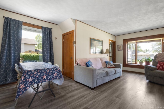 913 Cedar St, Elkhart, IN 46514 - living area with wood finished floors
