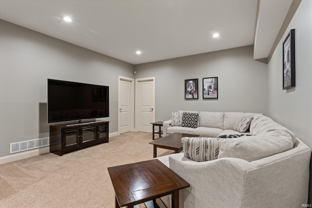 7503 Toscana Ct, Granger, IN 46530 - living room featuring carpet floors, recessed lighting, and baseboards
