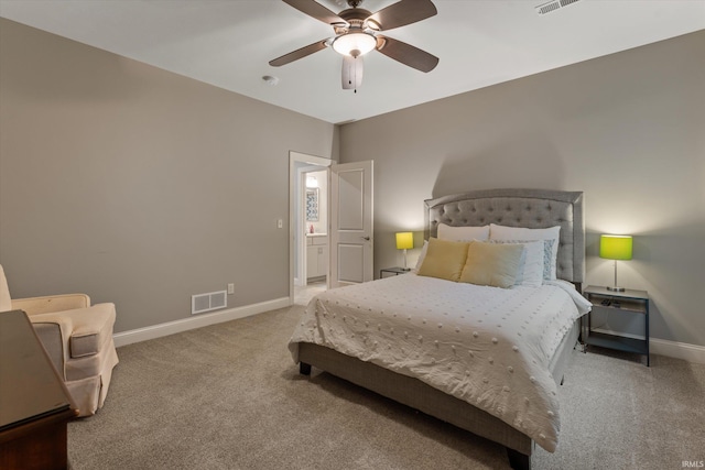 7503 Toscana Ct, Granger, IN 46530 - carpeted bedroom with baseboards and a ceiling fan