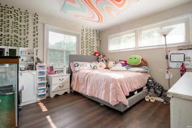 2408 W Sheffield Dr, Muncie, IN 47304 - bedroom with dark wood-type flooring