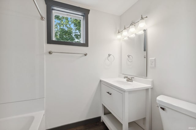 6226 Wheeling Ave, Muncie, IN 47304 - bathroom featuring toilet and vanity