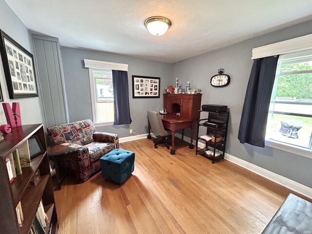 1500 N Grant St, West Lafayette, IN 47906 - home office with light wood-style floors and baseboards
