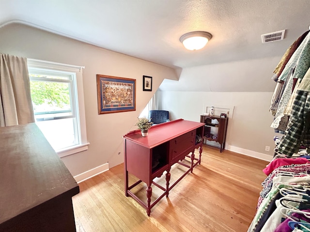 1500 N Grant St, West Lafayette, IN 47906 - office featuring light wood-style floors, baseboards, and vaulted ceiling