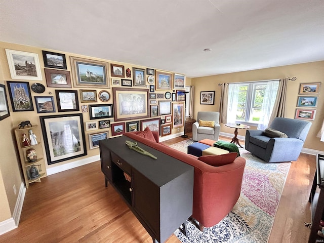 1500 N Grant St, West Lafayette, IN 47906 - living area with wood finished floors and baseboards