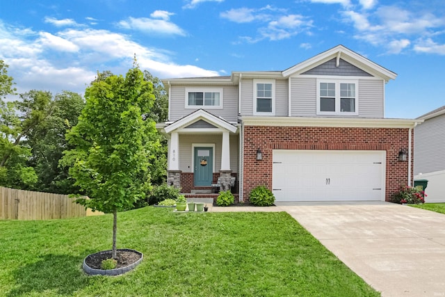 810 Tawny Dr, Evansville, IN 47712 - view of front of property with concrete driveway, a garage, and brick siding