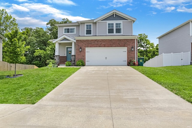 810 Tawny Dr, Evansville, IN 47712 - view of front facade featuring concrete driveway, an attached garage, and brick siding