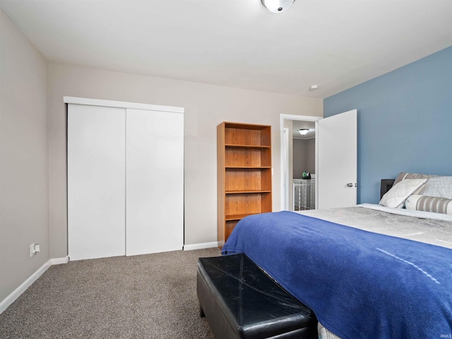 254 Forrest Ave, Wabash, IN 46992 - carpeted bedroom with baseboards and a closet