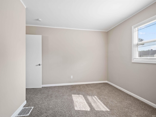 254 Forrest Ave, Wabash, IN 46992 - spare room with ornamental molding, baseboards, and carpet