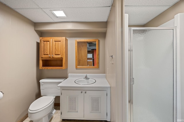 201 Colony Rd, West Lafayette, IN 47906 - bathroom featuring a shower stall, toilet, and vanity