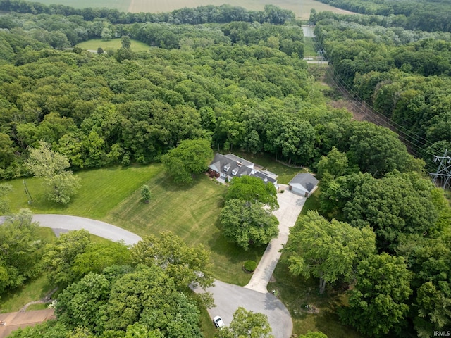 201 Colony Rd, West Lafayette, IN 47906 - aerial view of property's location featuring a heavily wooded area