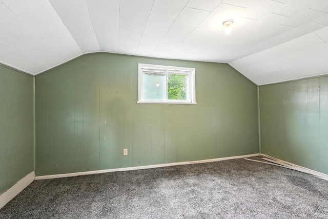 211 N Poplar St, Lagrange, IN 46761 - bonus room featuring vaulted ceiling, carpet, and baseboards