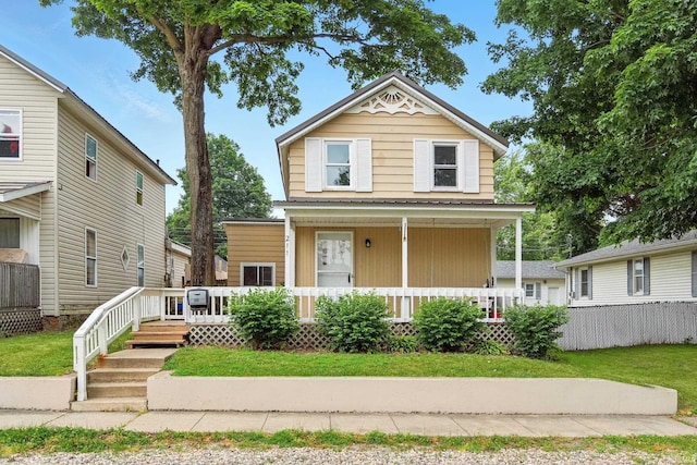 211 N Poplar St, Lagrange, IN 46761 - view of front of home with a porch