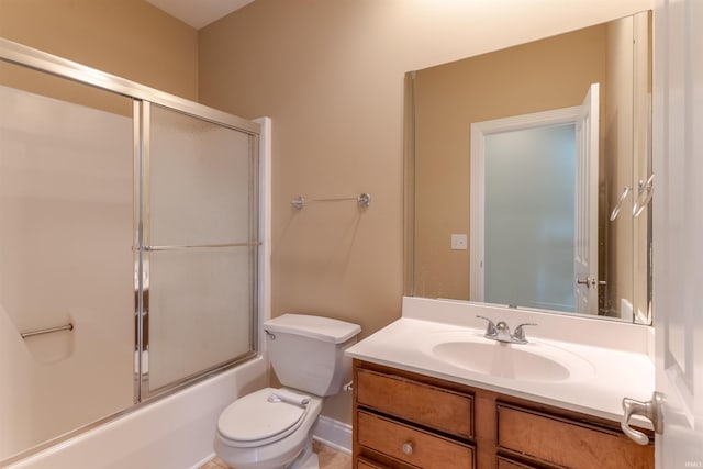 9081 Halston Cir, Newburgh, IN 47630 - bathroom featuring vanity, toilet, and combined bath / shower with glass door