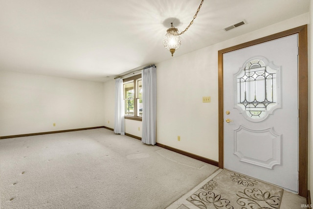 120 Cord Pl, Auburn, IN 46706 - entrance foyer featuring light carpet and baseboards