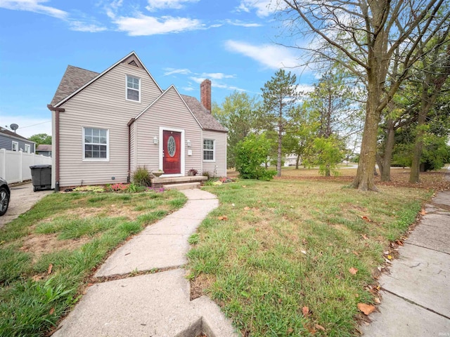 4522 S Calhoun St, Fort Wayne, IN 46807 - view of front of property with a chimney and a shingled roof