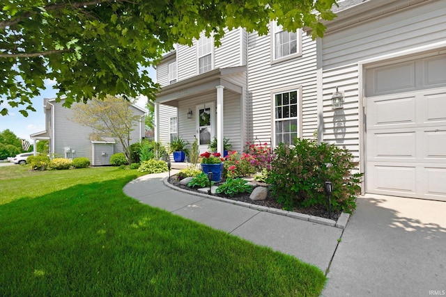 18165 Farmington Hills Dr, South Bend, IN 46637 - view of exterior entry featuring a yard