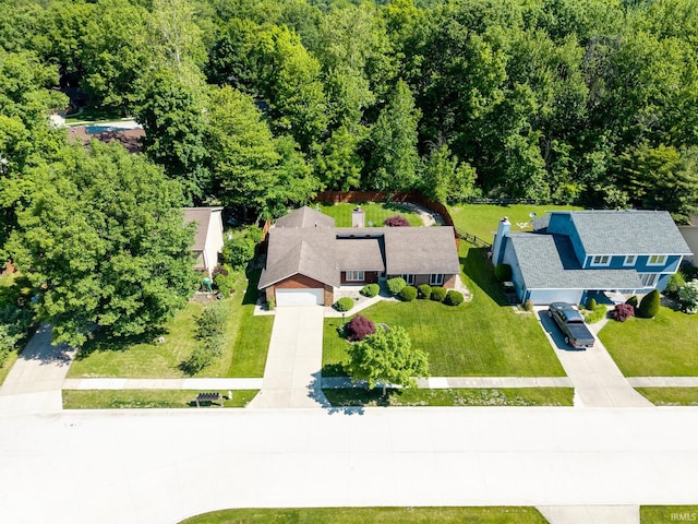 8816 Beacon Woods Pl, Fort Wayne, IN 46804 - aerial view of property and surrounding area with a forest