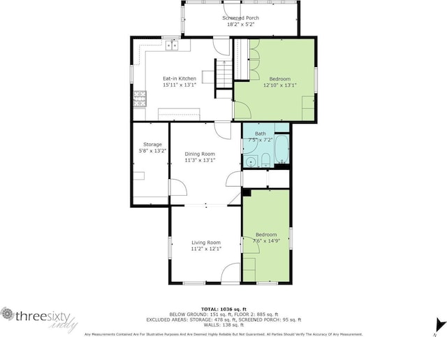 719 W Franklin St, Elkhart, IN 46516 - property floor plan