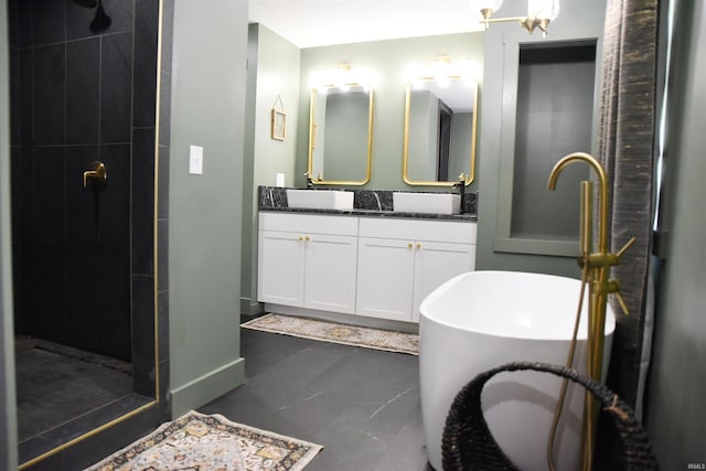 545 Bennett Rd, Bedford, IN 47421 - full bath with a stall shower and double vanity